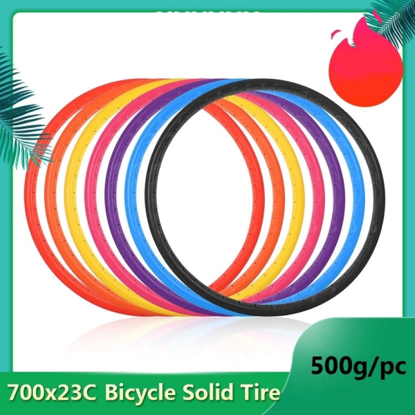 Cykel Solid Tire 700x23C Däck ORANGE