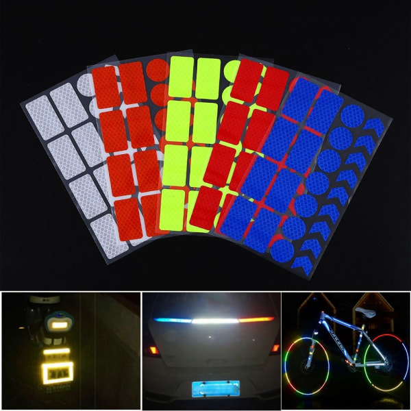 Reflekterende klistremerker for sykkel Motorsykkel Reflektor Hjulfelg