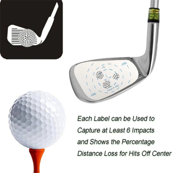 Golf Training Aid Labels Swing Trainers Impact Tape
