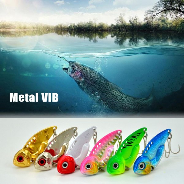 Fishing Metal VIB Lures Jig Metal Slice 12G6# 6#