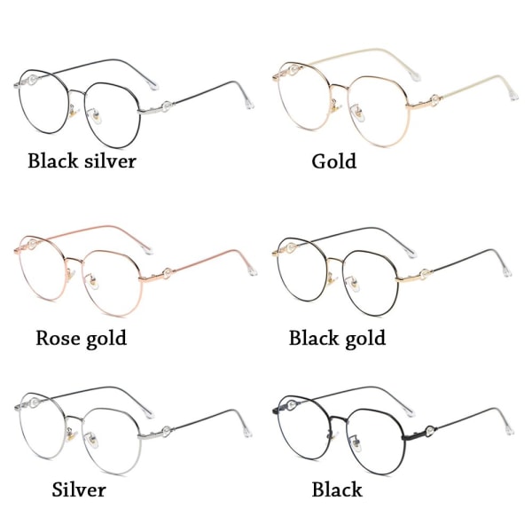 Anti-Blue Light Glasses Oversized briller GULD Gold 78ea | Gold | Fyndiq