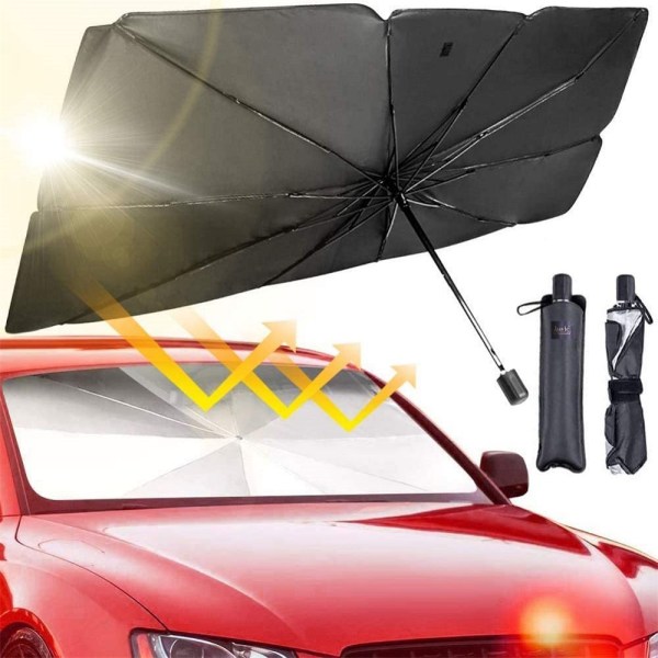 Auton aurinkovarjo Sateenvarjo Taivutettava SILVER GLUE SILVER GLUE 46af |  Fyndiq
