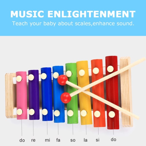 8-skala leketøy med åtte toner stil Xylofon 959c | Fyndiq