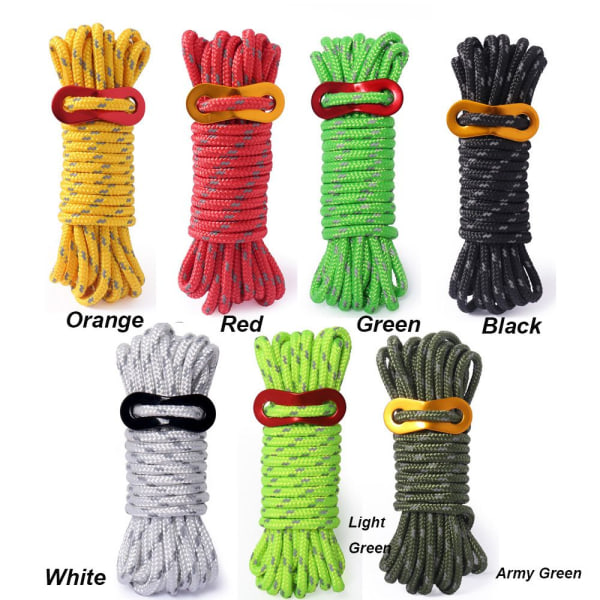 Survival Paracord Safety Ropes GRØN