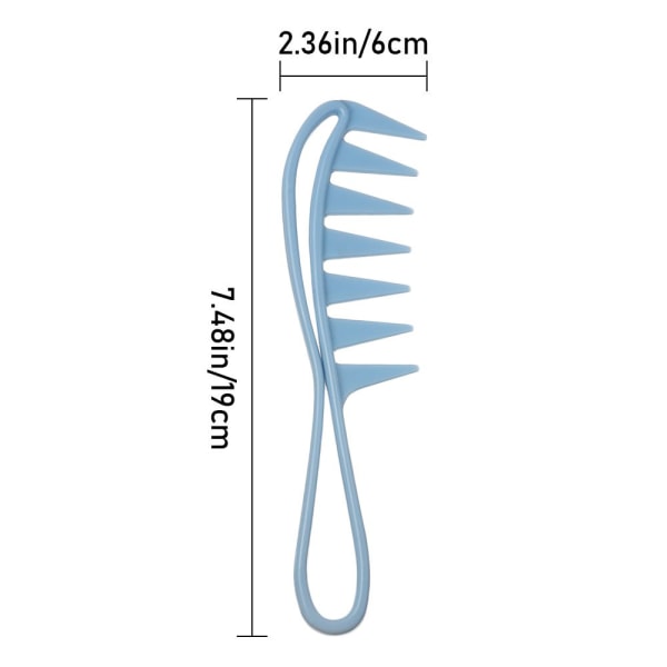 Detangling Comb Wide Tooth Comb SILVER