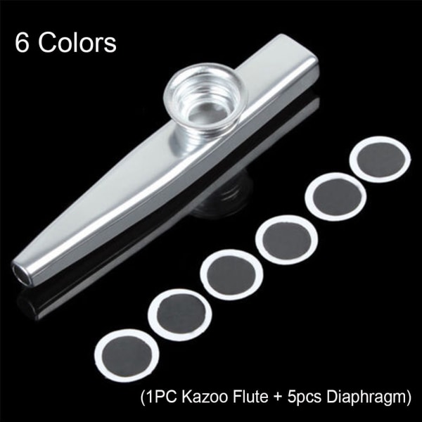 Kazoo Flute Harmonica Metal GRØN