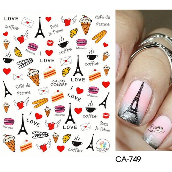 Nail Stickers 3D Valentine CA-749