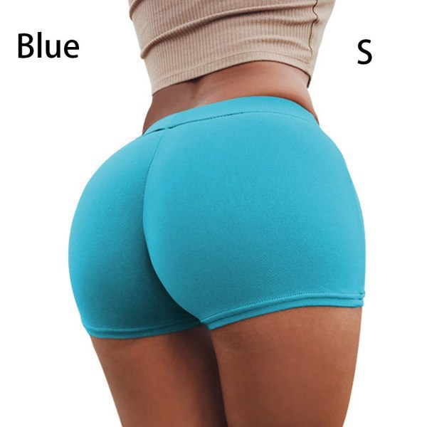 Yoga Short Sports Wear Cotton Løbeshorts BLUE S
