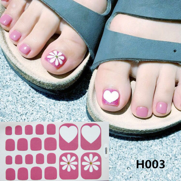 22 tips/ark Toe Nail Stickers Manikyrdekaler H011 H011