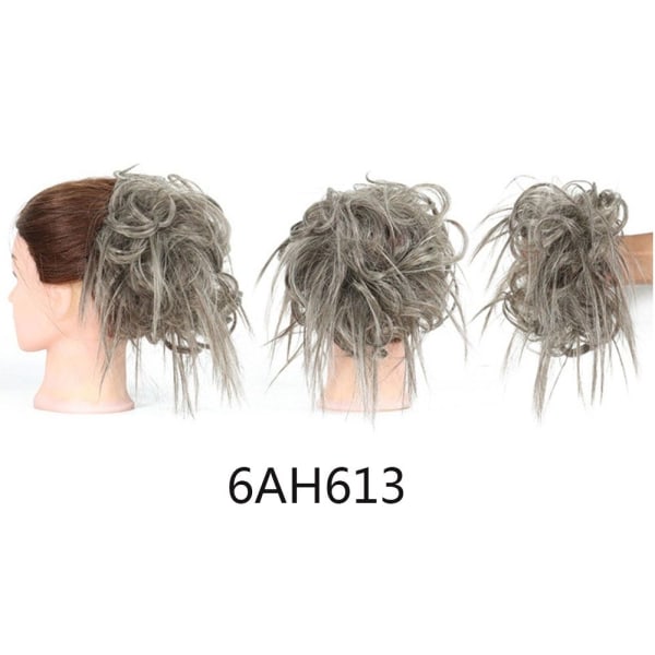 13 färger Hårförlängning Messy Hair Scrunchie Chignon 6AH613