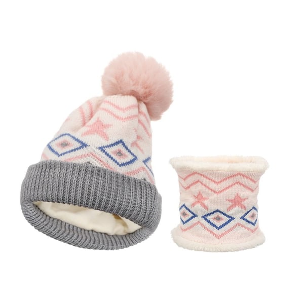 Lasten neulottu hattu Baby cap PINK pink