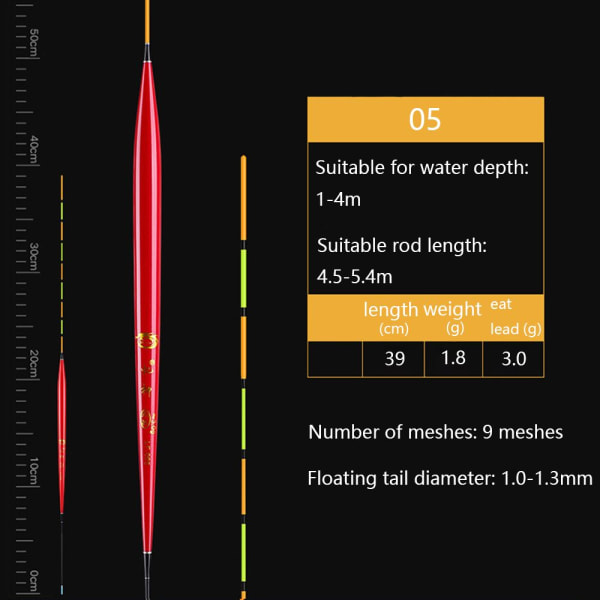 Trä fiskeflottar svans vertikalt flöte 02 02