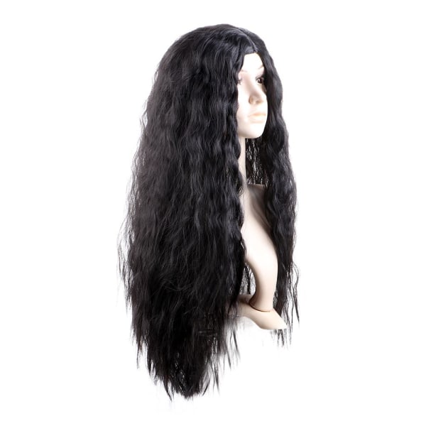 Kvinnor peruk lång lockig peruk hög temperatur fiber