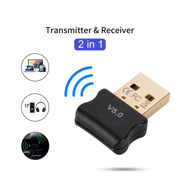 USB Bluetooth Adapter for PC, QGOO Mini Bluetooth 5.0 EDR Dongle for  Desktop Computer Transfer for Laptop Bluetooth Headphones Headset Keyboard  Mouse