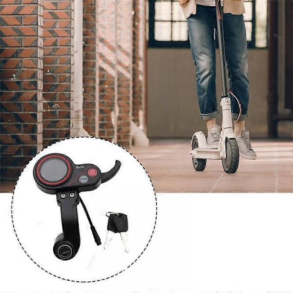 ZQ-100 Mätare för körsträcka med justerbar hastighet, elmätare för elscooter, 6-pins display för elscooter