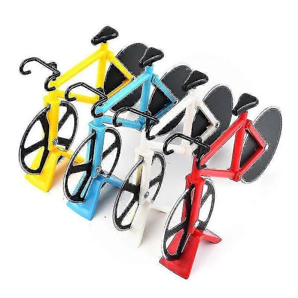 1 st Pizzaskärare Röd Cykel Pizzaskärare Med Displayställ Non-stick Köksredskap Pizza