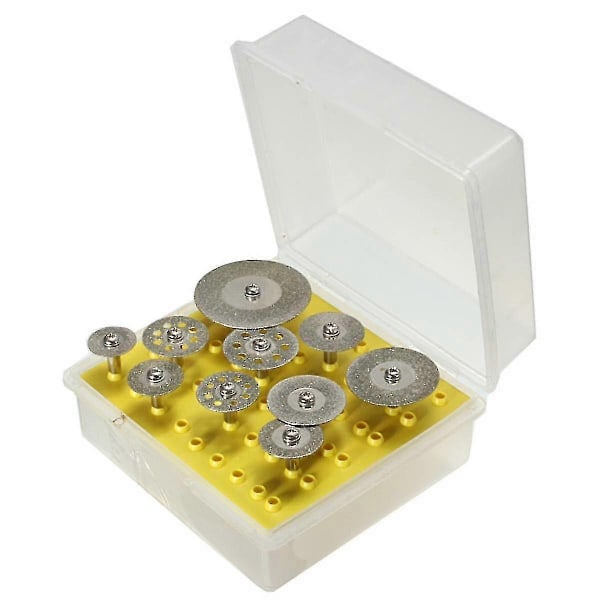10 Diamantkapskivor Skärhjul Set För Dremel
