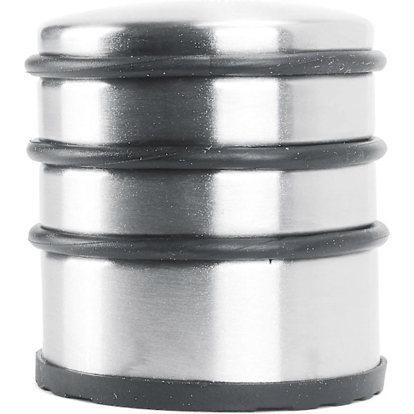 Dörrstopp i rostfritt stål, 7*8cm (lxh)| Dörrkil 1 kg för tunga dörrar - Design Rostfritt stål Halkfri Bumper för hala golv - Set med