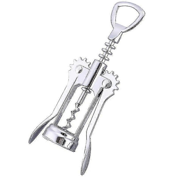 Multifunktionell Vin Öl Öppnare, Högkvalitativ Stark Zinklegering (1 Styck, Silver)