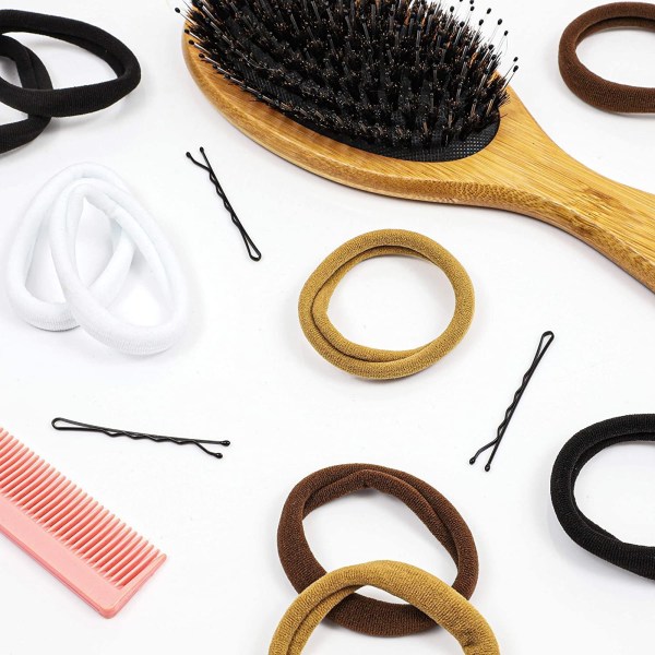 100 delar sömlöst hårband i bomull