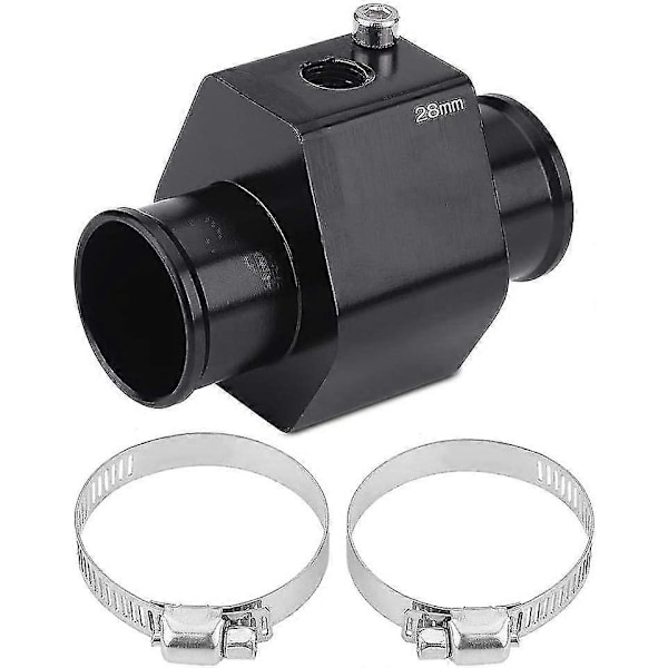 Vattentemperatursensor, bilvattentemperaturslangmätare adapter temperaturgivare kylargummitätning (28mm)