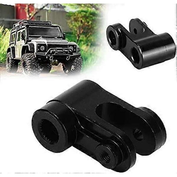 RC Bil Styrarms Servoarm Slitstark Aluminiumlegering Robust för Summit för X Maxx för E för UDR (Svart) black