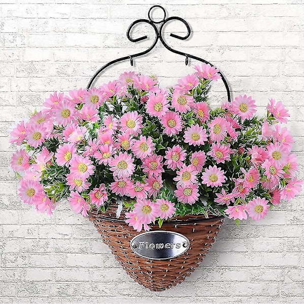 Set med 6 konstgjorda prästkragar - Konstgjorda prästkragar utomhusblommor falska
