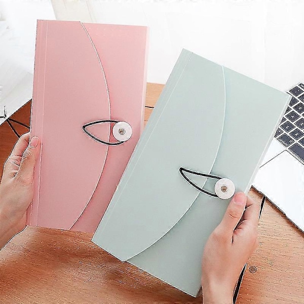 4-pack Expanderande Dokumentmapp B5 Storlek 13 Fack Portabel Dokumentorganisatör