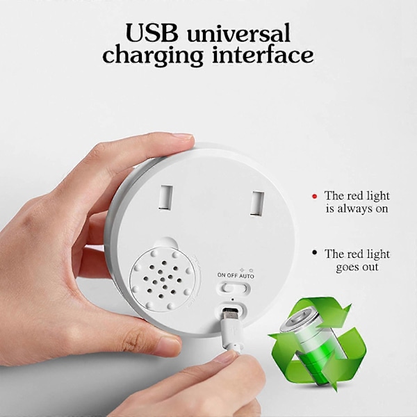 Ljussensor USB-laddning människokropps induktionslampa hushåll korridor nattlampa vägg LED-lampa