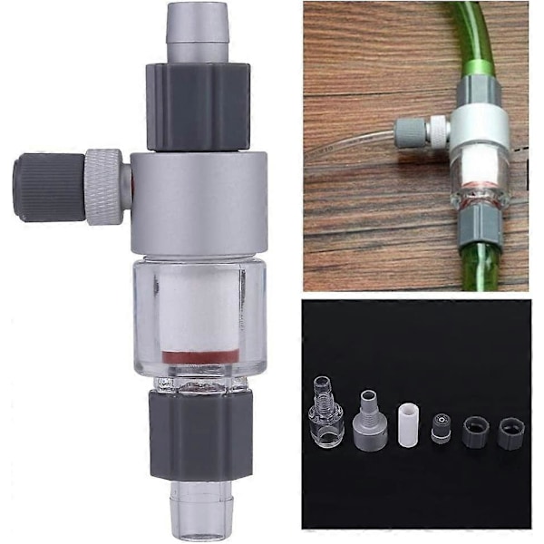 CO2 Diffuser, CO2 Reaktor Akvarium CO2 Diffuser Atomiser Bubbelräknare CO2 Diffuser för Akvarieväxter Akvarium Tillbehör (12/16mm)