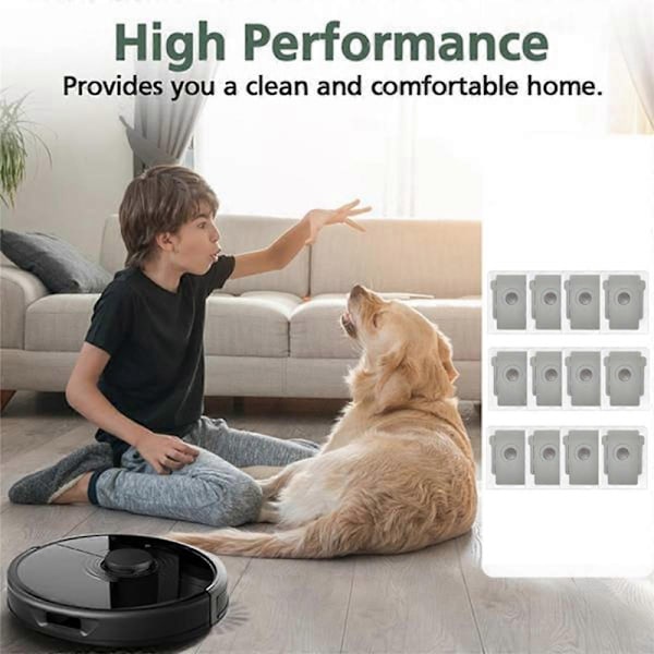 12 st Dammsugarpåsar för IRobot Roomba Combo J9+ &amp; Combo J7+/Plus