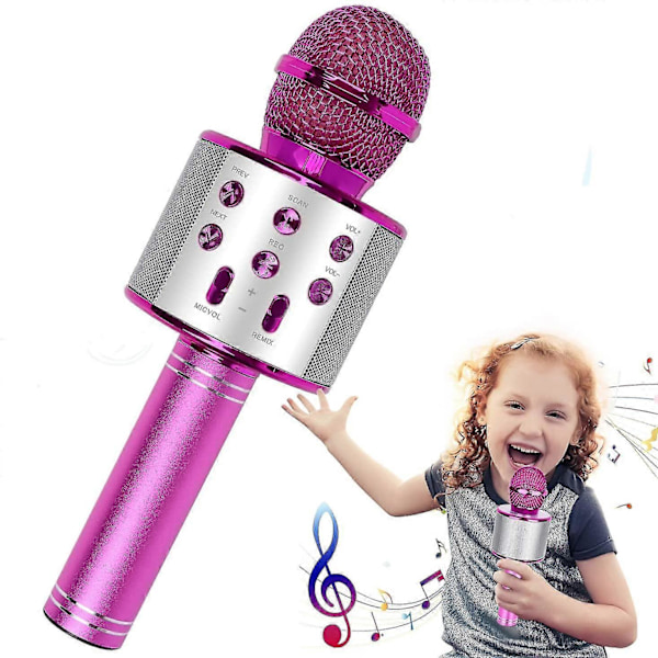 Karaokemikrofon, Trådlös Tand Karaokemikrofon Barn rose