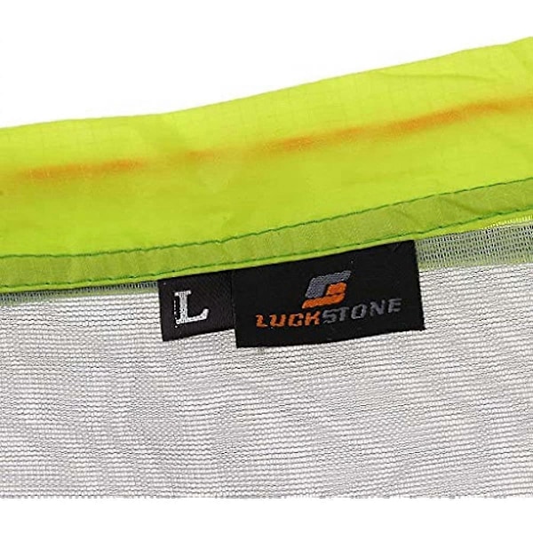 2 st Mesh Dragsko Förvaringsväska Nylon Glidande Återanvändbar Packpåse Meshväska för Leksaker Mat Resor Vandring Camping (L Grön)