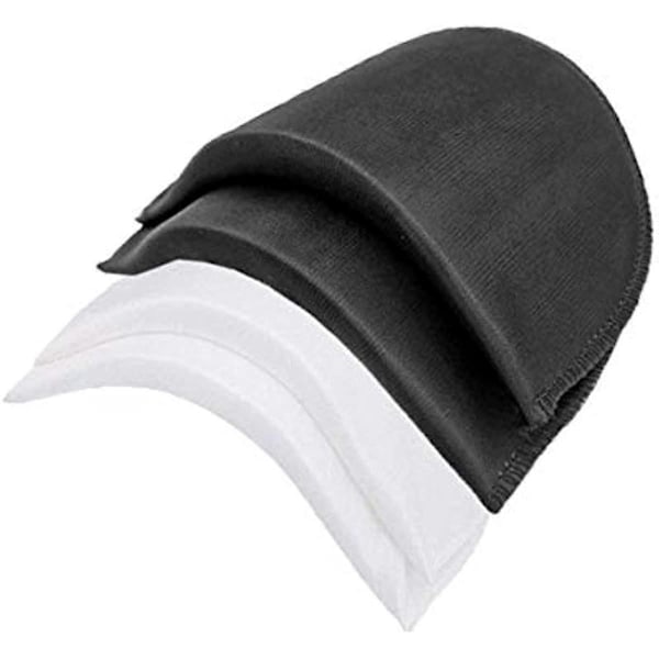 SUPVOX 20 st Vadderade Axelvaddar Polyester Set-in Axelvaddar Sömnad Axelvadd för Kvinnor Män Blazer Kappa Kläder (Svart och Vit)