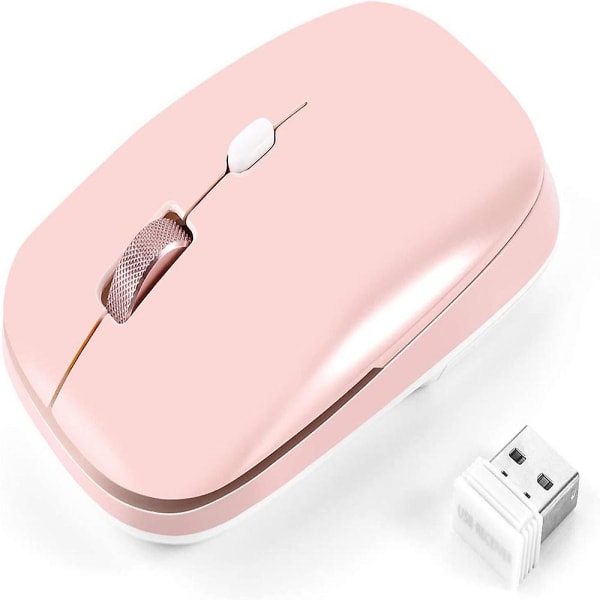 2,4g ljudlös mus med USB mottagare, passande fo