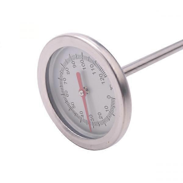 Kompostjordtermometer 50 cm Lång Premium Livsmedelsklassat Rostfritt Stål Mätprobe De