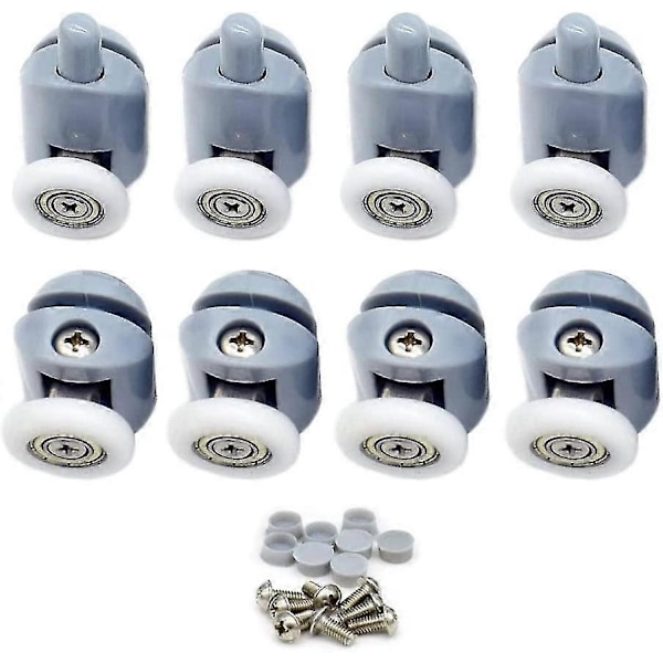 Duschdörrsrullar 8st Dusch Skjutdörrsrulle Duschkabinrullar 23mm