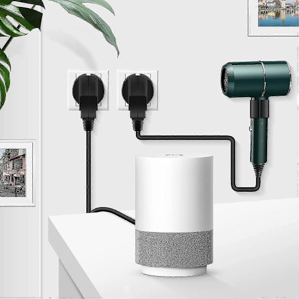 Schuko Kontaktvinkelstickpropp 3-pack, Jordad stickpropp med böjskydd, Stickpropp 250V (16A), Vattentät vinkelstickpropp för utomhusbruk, För 8-10mm