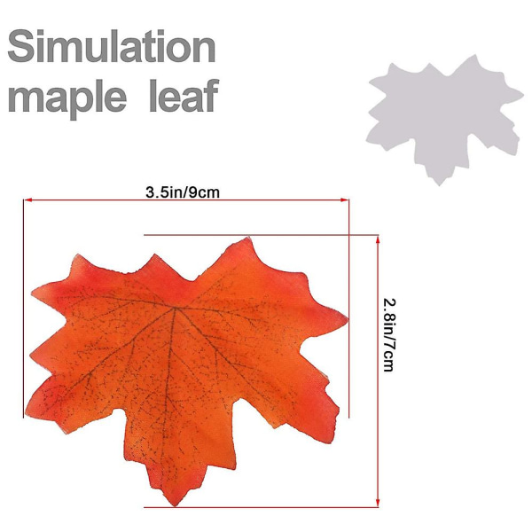 String Lights Maple Leaf Light Twinkle Hängande belysning 10m 80 lampor