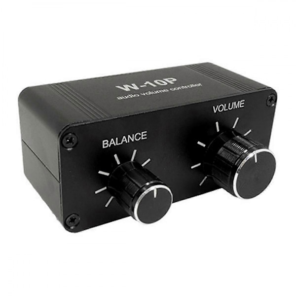 3,5 mm RCA Portabel Volymkontroll Förförstärkare W-10P Stereo Dubbelkanal Stereo Audio Mini Bal