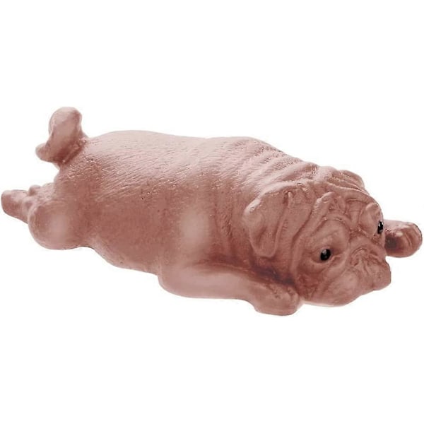 Rpporm Rolig Valp Stressleksak Kawaii Mops Presenter Leksaker Squishyies Leksak Baby Snurrleksak (Svart One Size) Brown