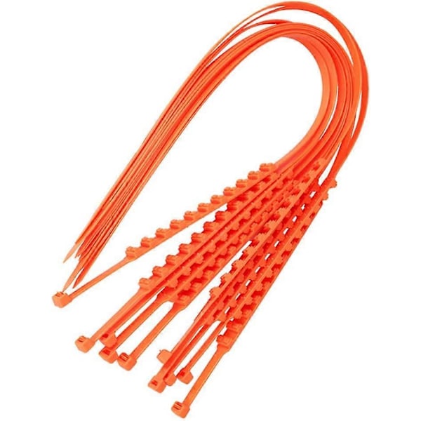 Vinter Bil Däck Anti Snökedjor Universella Nödfordon Anti-Slip Kabel Buntband Engångs Snökedjor För Bilar Utomhus Nödhjul Däck Ca Double Teeth