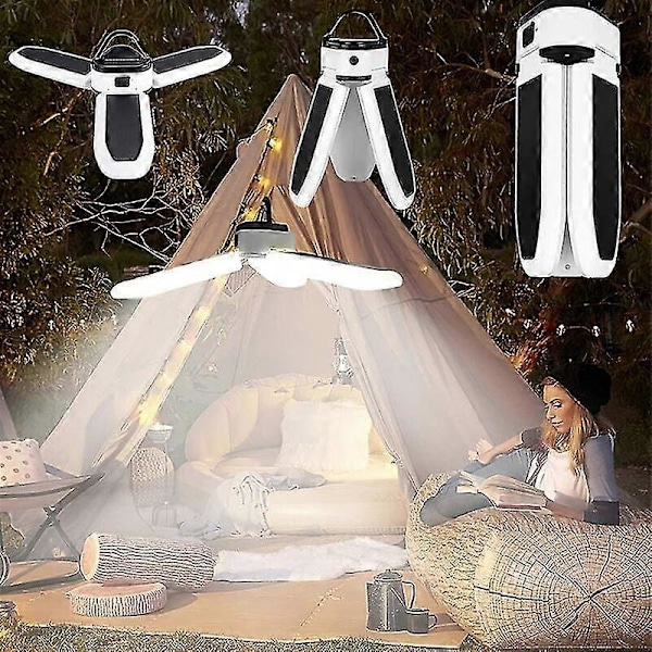 Bärbara Utomhuslampor Campinglampor LED Solarlampor Uppladdningsbara Strömförsörjningar Kraftfullt Utomhusbelysningsbibliotek