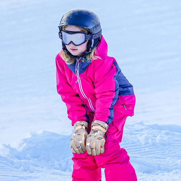 2 par Vintersnö skidhandskar för barn Varma vinterhandskar för barn
