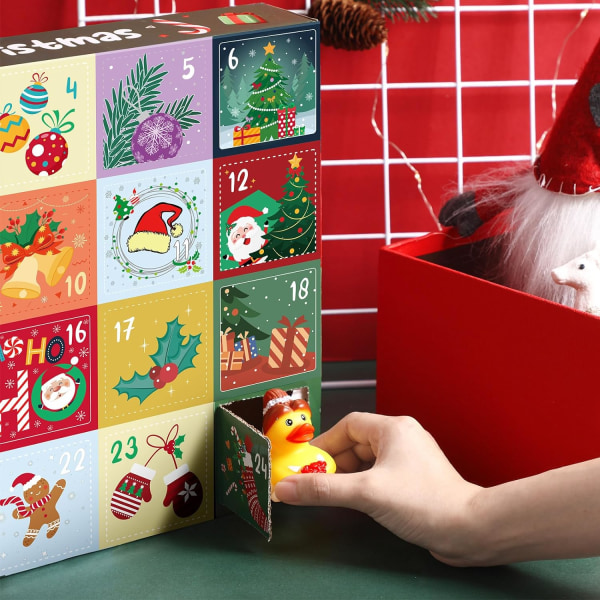 Adventskalender 2023 Christmas Countdown Leksaker Gummi Ducks 24 Days of