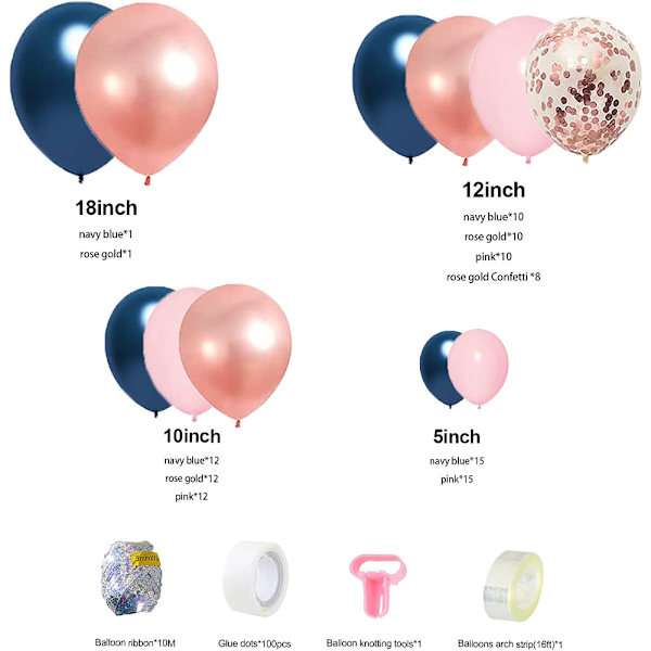 110 st macaron paljettballonger
