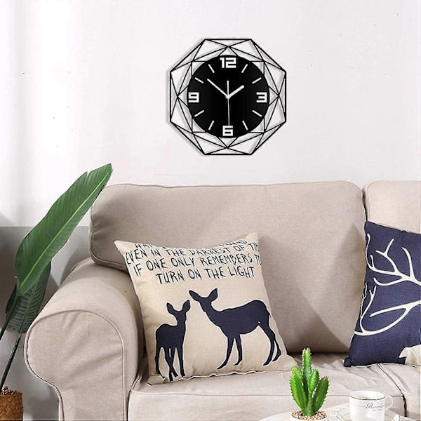 Tyst väggpendel 30cm, modern design väggklocka pendel dekoration design original klocka för vardagsrum