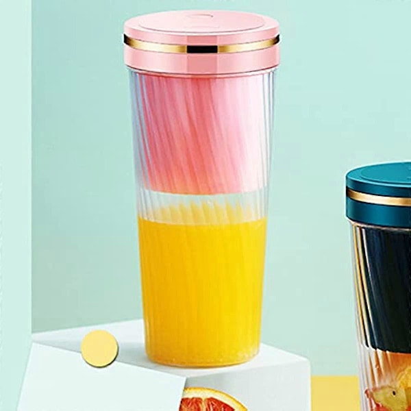 350 ml Portabel Juicepress Elektrisk Mixer Kopp USB Smoothie Blender Shakes Handhållen Frukt Grönsaksmaskin Milkshake Juicepress Green