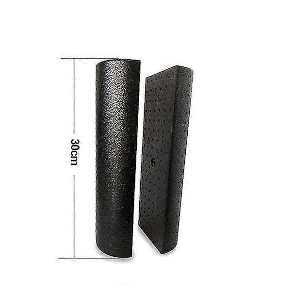 30*7,5 cm Halvrund EPP Foam Roller Skumrulle Pilates Fitness Gym Träningsblock med Massage Flytande Punkt 2pcs 30cm
