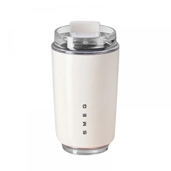 Isolerad kaffemugg 351ml, läckagesäker resemugg för varma & kalla drycker, rostfri stålkopp med låsbart lock